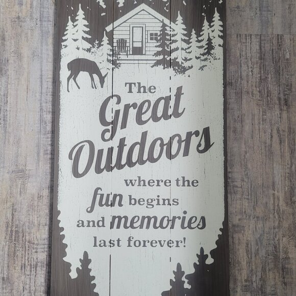 #345 Rustic Cabin Sign Deer Lodge - Picture 6 of 6